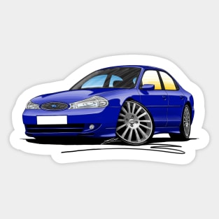 Ford Mondeo (Mk2) ST200 Blue Caricature Art Sticker